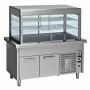 DIAMOND - Élément cuve/vitrine réfrigérée sur armoire réfrigérée 6x GN1/1