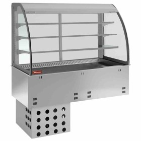 DIAMOND - Élément cuve/vitrine sur 3 niveaux ouverte (rideau), réfrigéré, ventilé, 5x GN1/1