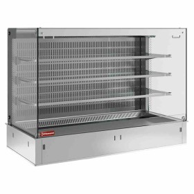 DIAMOND - Mural avec cuve/vitrine carrée 3 niveaux ouverte (rideau), réfrigéré, ventilé, 5x GN1/1 (sans unité)