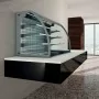 DIAMOND - Mural avec cuve/vitrine sur 3 niveaux ouverte (rideau), réfrigéré, ventilé, 4x GN1/1