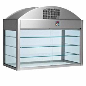 DIAMOND - Vitrine réfrigérée indépendante rideau (avec fond) L. 2160 mm