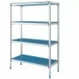 DIAMOND - Rayonnage linéaire en aluminium anodisé GN 4 niveaux Modular Rack L. 1690 mm