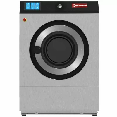 DIAMOND - Lave-linge à super essorage, 18 kg inox