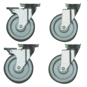 DIAMOND - Kit 4 roues, 2 avec freins