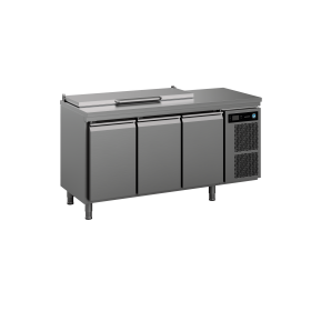 HOSHIZAKI - Comptoir réfrigéré 3 portes avec plan de travail saladette