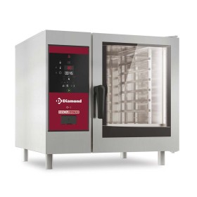 DIAMOND - Four électrique vapeur directe et convection 6 x GN 1/1 + Cleaning