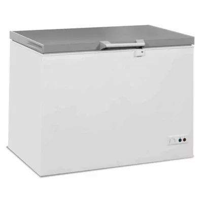 COMBISTEEL - Congélateur bahut couvercle inox 305 L