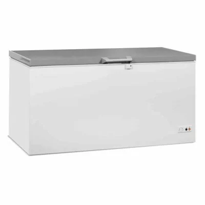COMBISTEEL - Congélateur bahut couvercle inox 572 L