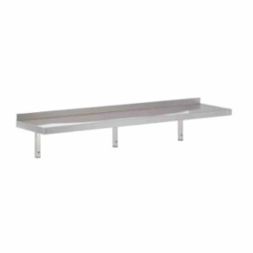 COMBISTEEL - Étagère murale en inox inclus consoles 1800 x 300 x 320 mm