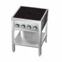 COMBISTEEL - Cuisinière à induction 4 zones avec dessous ouvert 655 x 655 x 875 mm