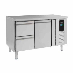 COMBISTEEL - Table réfrigérée positive 1 porte et 2 tiroirs ENERGY LINE L. 1360 mm P. 700 mm