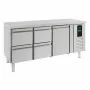 COMBISTEEL - Table réfrigérée positive 1 porte et 4 tiroirs ENERGY LINE L. 1795 mm P. 700 mm