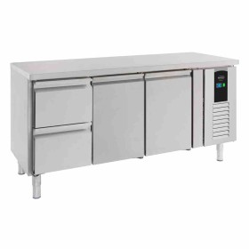 COMBISTEEL - Table réfrigérée positive 2 portes et 2 tiroirs ENERGY LINE L. 1795 mm P. 700 mm