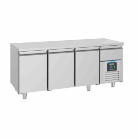 COMBISTEEL - Table réfrigérée positive 3 portes et 1 tiroir L. 1865 mm P. 700 mm