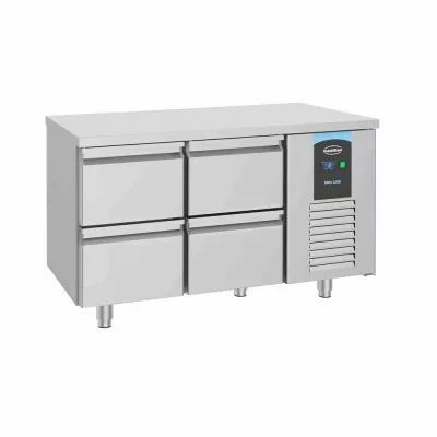 COMBISTEEL - Table réfrigérée positive 4 tiroirs ENERGY LINE L. 1400 mm P. 700 mm