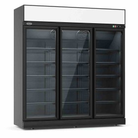 COMBISTEEL - Congélateur 3 portes en verre noir 1530 L