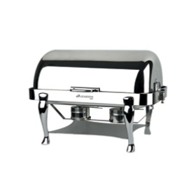 DIAMOND - Fin de série - Set deux soupières chauffées bain marie avec plaque électrique réglable