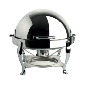 DIAMOND - Fin de série - Réchaud rond inox, couvercle "roll-top", GN 1/1-65 mm