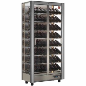 DIAMOND - Fin de série - Vitrine réfrigérée à vins 530 L 112 bouteilles modulable + déco vitrine blanc mat