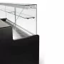 DIAMOND - Déclassé - Vitrine réfrigérée droite noire avec réserve, largeur 2500 mm