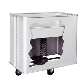 TECNOX - Déclassé - Chariot blanchisserie à fond mobile 30-35 kg disposition des roues 2+2 223L
