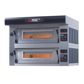 MORETTI FORNI - Fin de série - Four à sole série P bakery 2 chambres H. 300 mm 2 x 2 plaques 600 x 400