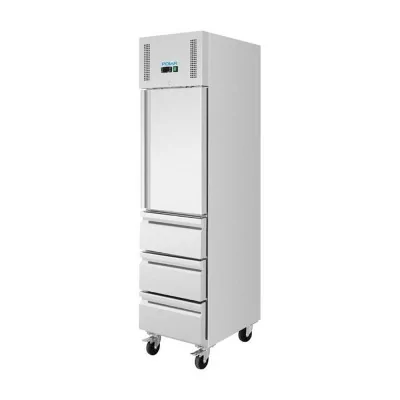 POLAR - Armoire réfrigérée positive GN slimline 1 porte 3 tiroirs série U 292 L