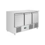 POLAR - Comptoir à salade série U froid ventilé 3 portes 400 L