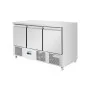 POLAR - Comptoir à salade série U froid ventilé 3 portes 400 L