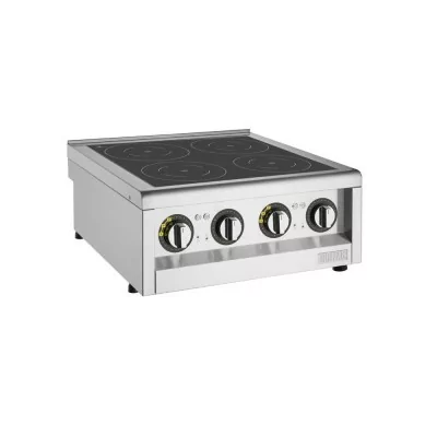 BUFFALO - Plaque de cuisson à induction série 600 4 zones 2 x 3 kW