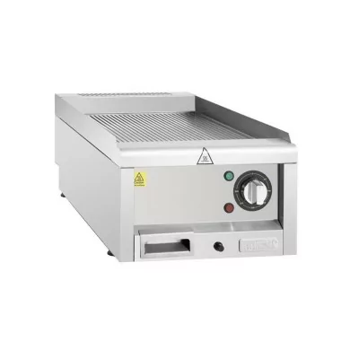 BUFFALO - Plaque chauffante électrique nervurée série 600 L. 400 mm