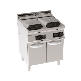 TECNOINOX - Déclassé - Friteuse sur coffre électrique - 2 x 14 litres - Commandes électroniques - Gamme 700