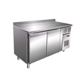 NOSEM - Déclassé - Table réfrigérée positive 313 L - Avec dosseret - 2 portes - Avec groupe logé