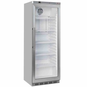 DIVERSO - Déclassé - Armoire frigorifique porte vitrée ventilée 400 L acier inox