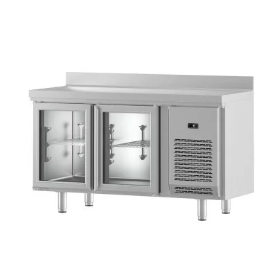 INFRICO - Desserte arrière-bar positif IF600 2 portes vitrées 345 L