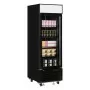 TEFCOLD - Congélateur vertical vitrine 1 porte noire 496 L