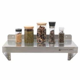 DYNASTEEL - Étagère murale en inox - L 600 x P 300 mm - inox AISI 201