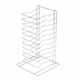 DYNASTEEL - Étagère pour plaques à pizza - 11 niveaux