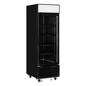 TEFCOLD - Vitrine murale positive noire 1 porte vitrée 496 L
