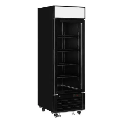 TEFCOLD - Vitrine murale positive noire 1 porte vitrée 496 L