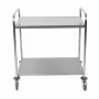 SERIAPRO - Chariot inox à 2 plateaux