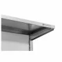 SERIAPRO - Étagère murale en inox sur crémaillères 2 niveaux - L 1000 x P 400 mm