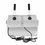 SERIAPRO - Friteuse de table professionnelle 2 x 8 L avec vidange