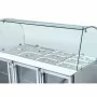 SERIAPRO - Saladette réfrigérée 4 GN 1/1 - 3 portes vitrées
