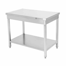 SERIAPRO - Table inox centrale avec étagère - 1200 x 700 mm