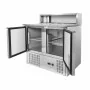 SERIAPRO - Meuble à pizza réfrigéré - 2 portes - 5 bacs GN 1/6