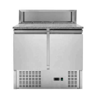 SERIAPRO - Meuble à pizza réfrigéré - 2 portes - 5 bacs GN 1/6