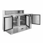 SERIAPRO - Meuble à pizza réfrigéré - 3 portes - 8 bacs GN 1/6
