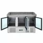 SERIAPRO - Meuble à pizza réfrigéré compact 600x400 - 3 portes vitrées