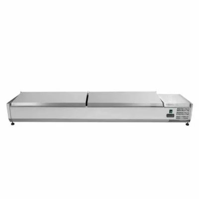 SERIAPRO - Saladette réfrigérée à poser couvercle inox - 9 x GN 1/3